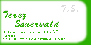 terez sauerwald business card